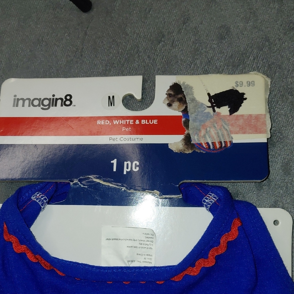 Imagin8 Red, White, and Blue Pet Costume